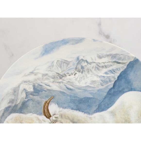 Goat A Gentle Persuasion Plate Wall Decor Fine China 8 1/2" Wildlife Vintage - Picture 5 of 12